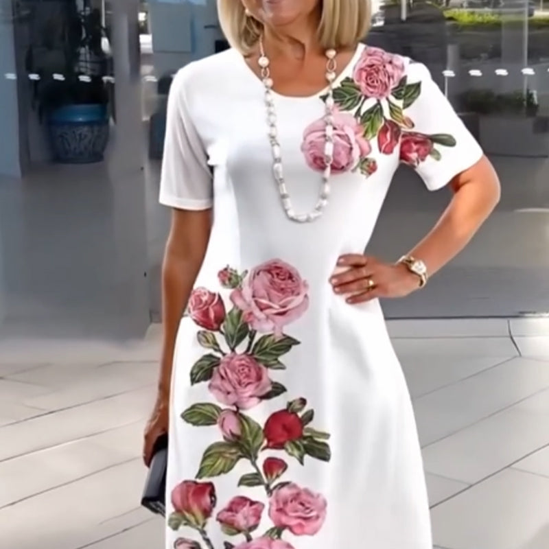 🌹3D nyomtatott laza nyári ruha