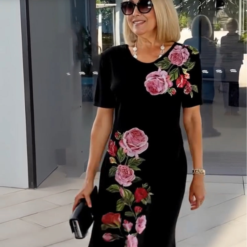 🌹3D nyomtatott laza nyári ruha