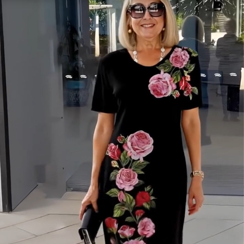 🌹3D nyomtatott laza nyári ruha