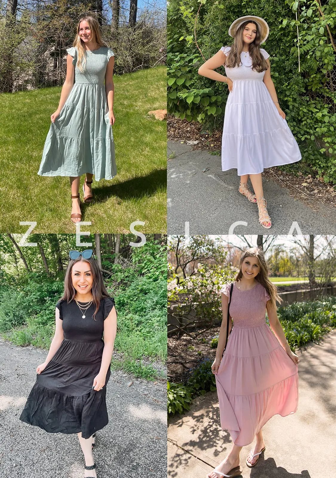 💖 UTOLSÓ NAPI PROMÓCIÓ - 50% KEDVEZMÉNY 💖Női nyári alkalmi flutter rövid Midi ruha