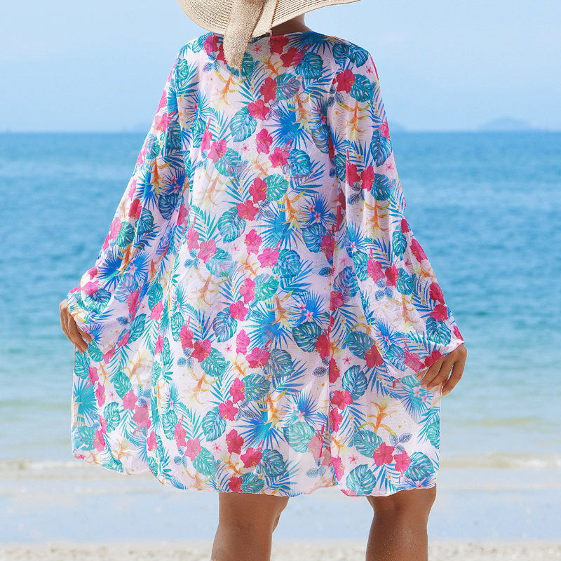 🔥👙【S-2XL】Női divatos, szexi, nyomtatott fürdőruha 3 darabos szett