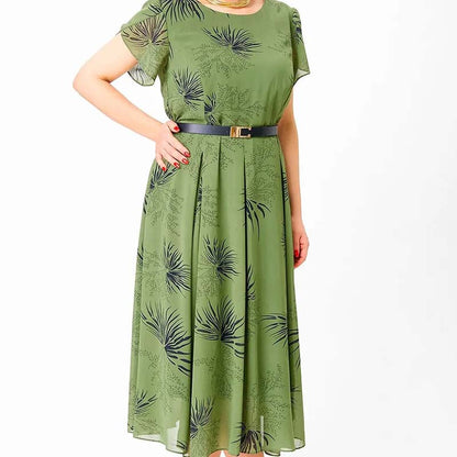 【S-4XL】👗Vintage sifon ruha