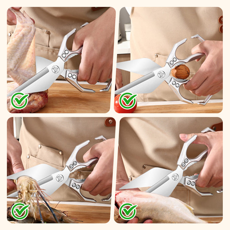 🍗✂️Többfunkciós nagy teherbírású konyhai olló💯