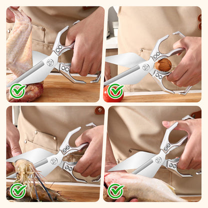 🍗✂️Többfunkciós nagy teherbírású konyhai olló💯