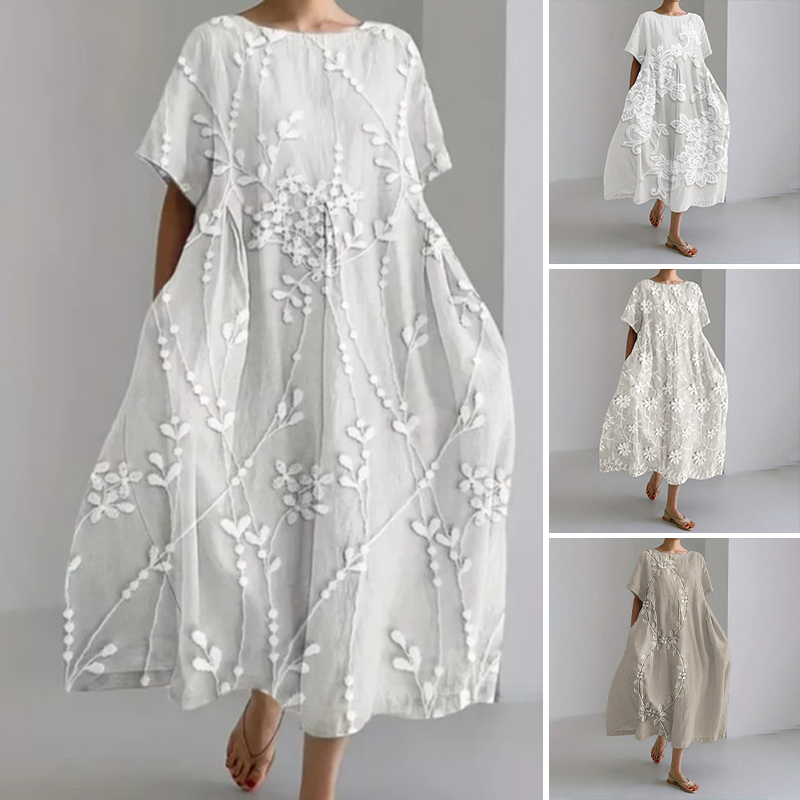 💖 UTOLSÓ NAPI PROMÓCIÓ - 50% KEDVEZMÉNY 💖 Női puha alkalmi laza laza midi ruhák