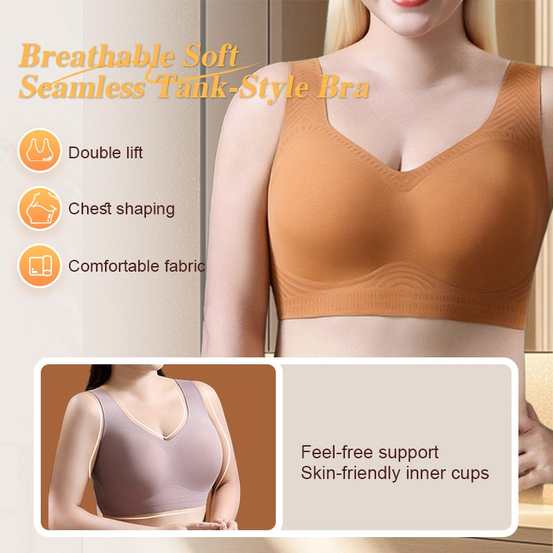 💖Utolsó nap-Vásárlás 1 kap 1 ingyen💖Lélegző, puha, varratmentes, tank top stílusú melltartó