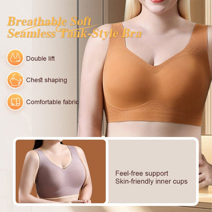💖Utolsó nap-Vásárlás 1 kap 1 ingyen💖Lélegző, puha, varratmentes, tank top stílusú melltartó