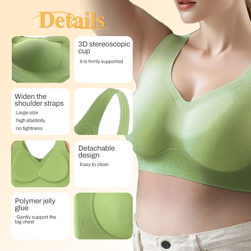 💖Utolsó nap-Vásárlás 1 kap 1 ingyen💖Lélegző, puha, varratmentes, tank top stílusú melltartó