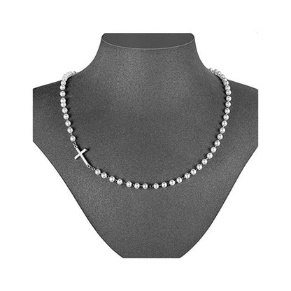 💖UTOLSÓ NAPI PROMÓCIÓ - 50% KEDVEZMÉNY💖Női elegáns kereszt szintetikus gyöngy nyaklánc
