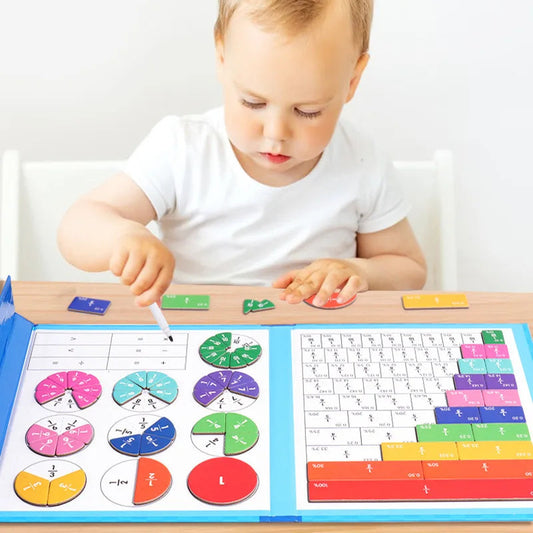 🔥 UTOLSÓ NAPI PROMÓCIÓ - 50% KEDVEZMÉNY 🏅Montessori mágneses könyv tört puzzle