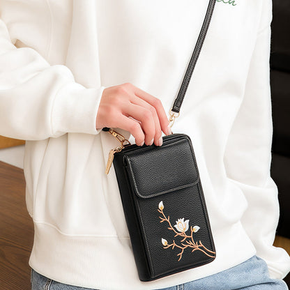 💖 UTOLSÓ NAPI PROMÓCIÓ - 50% KEDVEZMÉNY 💖Hímzett virágos Mini Retro Retro Crossbody táska