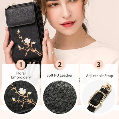 💖 UTOLSÓ NAPI PROMÓCIÓ - 50% KEDVEZMÉNY 💖Hímzett virágos Mini Retro Retro Crossbody táska