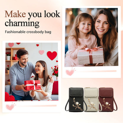 💖 UTOLSÓ NAPI PROMÓCIÓ - 50% KEDVEZMÉNY 💖Hímzett virágos Mini Retro Retro Crossbody táska